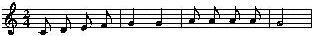 Noten im Violinschlüssel