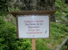 Die Reise ist im Reparatur